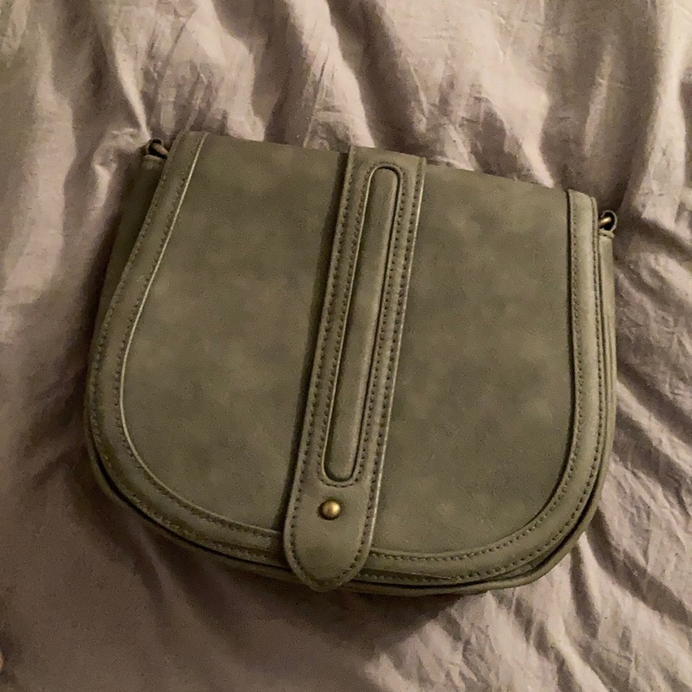 Express Olive Flap Crossbody